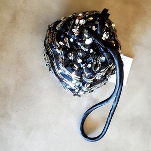 Sequin Drawstring Bag